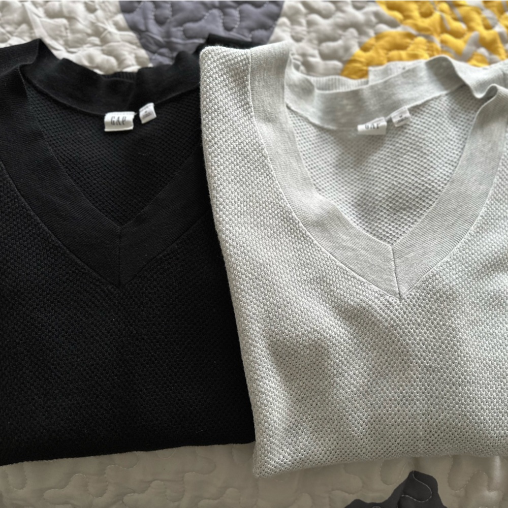 Two Gap sweaters